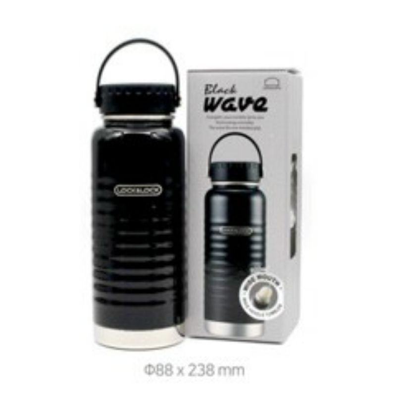 Bình Giữ Nhiệt Lock&Lock LHC4163BLK Wave Handle 900ml - Đen