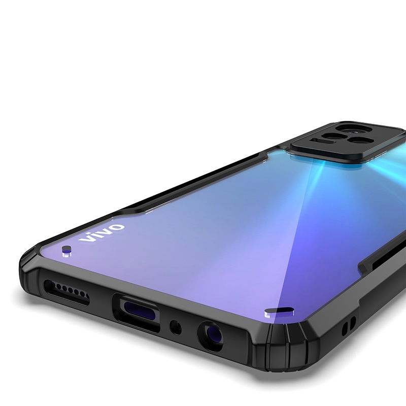 Ốp điện thoại acrylic màu trong suốt cho VIVO Y21 Y21S Y33S Y20 Y20i Y20S G Y20A Y20G Y20T Y12S Y12A 2021 Y50 Y30i Y31