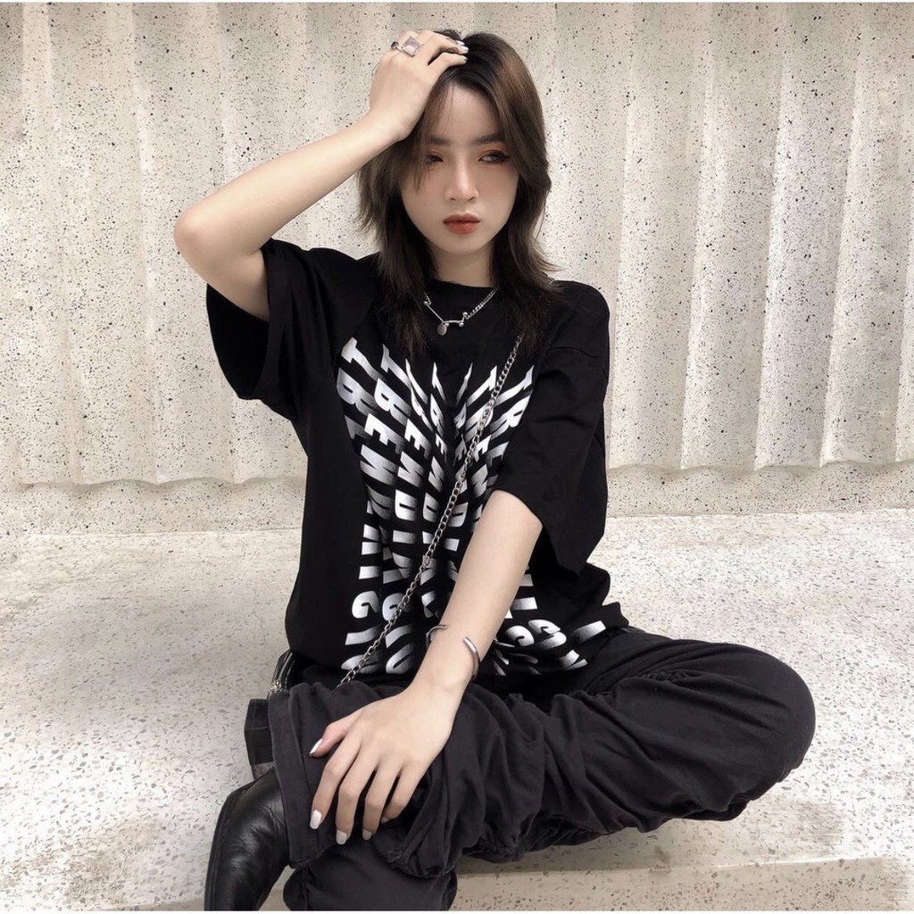 Áo thun tay lỡ 194SHOP vải coton dày dặn, co dãn, form rộng - Tendivision