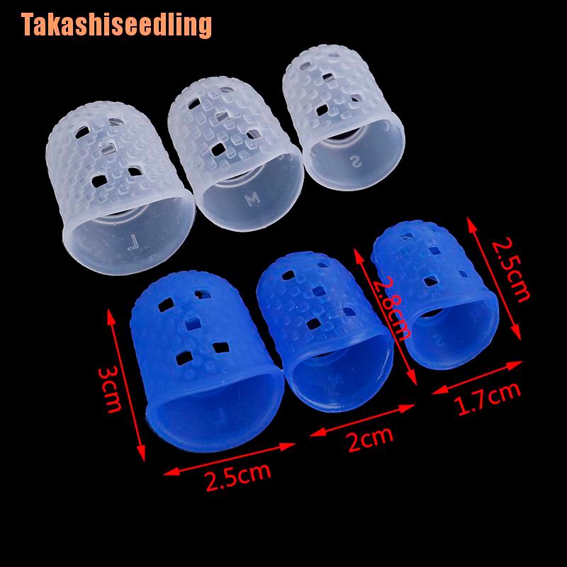 Set 4 Miếng Silicone Bảo Vệ Ngón Tay Khi Chơi Đàn Guitar Bass Ukulele