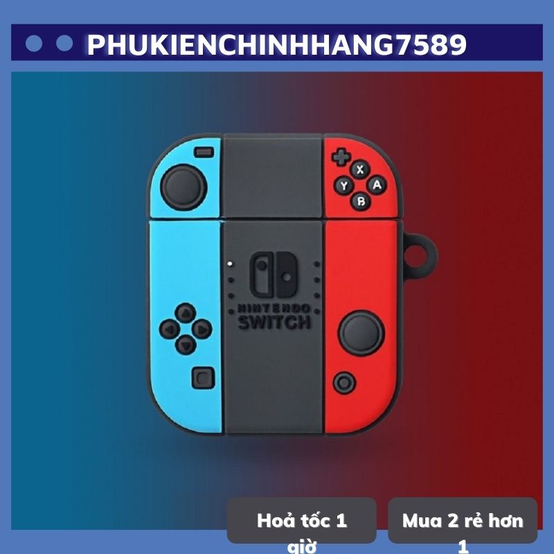 🔥 Case Ap 1/2 & Pro 🔥 Freeship 🔥 VỎ BỌC MÁY CHƠI GAME NINTENDO  - Cho Tai Nghe Không Dây (Bluetooth) - MOBILE89