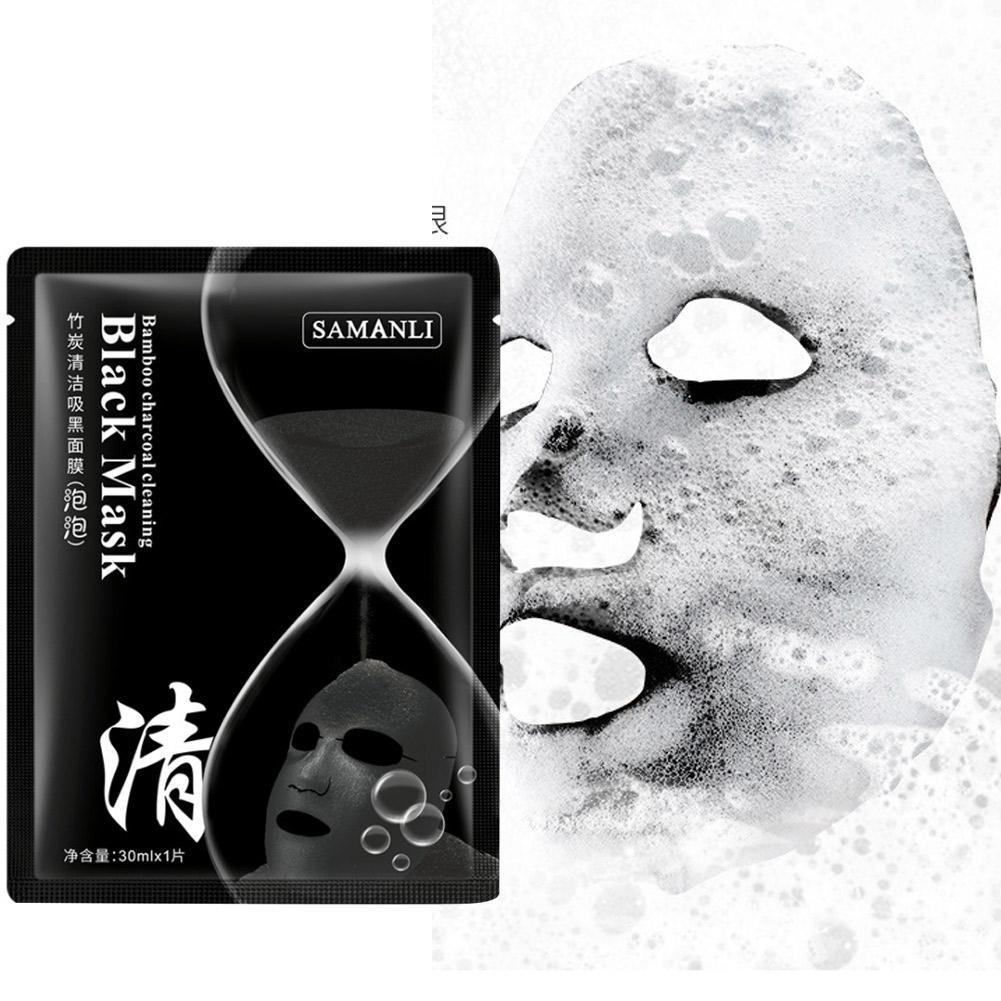 [Hàng mới về] Mặt nạ than tre sủi bọt thải độc dưỡng ẩm làm trắng da mặt Hàn Quốc U0D8