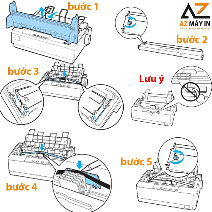 Ruy băng Máy in Epson LQ310 in rõ, đậm đẹp giá rẻ