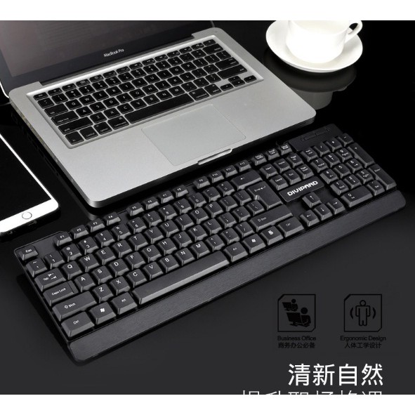 Bàn phím có dây DIVIPARD D310 cho văn phòng. học sinh, phím êm. cực bền