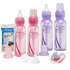 BỘ 2 BÌNH SỮA CỔ THƯỜNG 250ML DR.BROWN'S MÀU TÍM