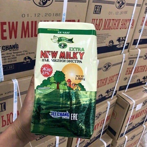 TÚI SỮA BÉO Nga NEW MILKY EXTRA 1KG DATE DÀI