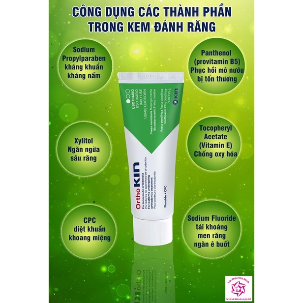 PnCARE | Kem Đánh Răng Phục Hồi Men Răng Orthokin ® 95g - Chuyên Dụng Cho Răng Niềng