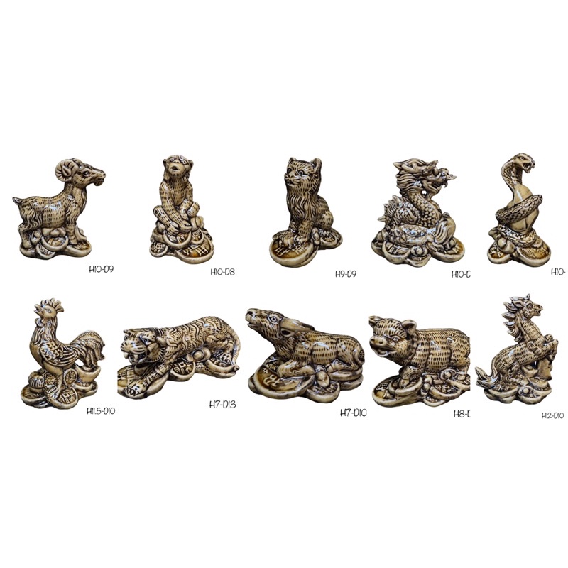 Tượng 12 con giáp_Gốm sứ Bát Tràng