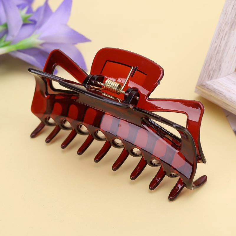 ✿AUTU 11cm Large Hair Clamps Claw Clip Big Barrette Crab Hair Claws Women Accessories