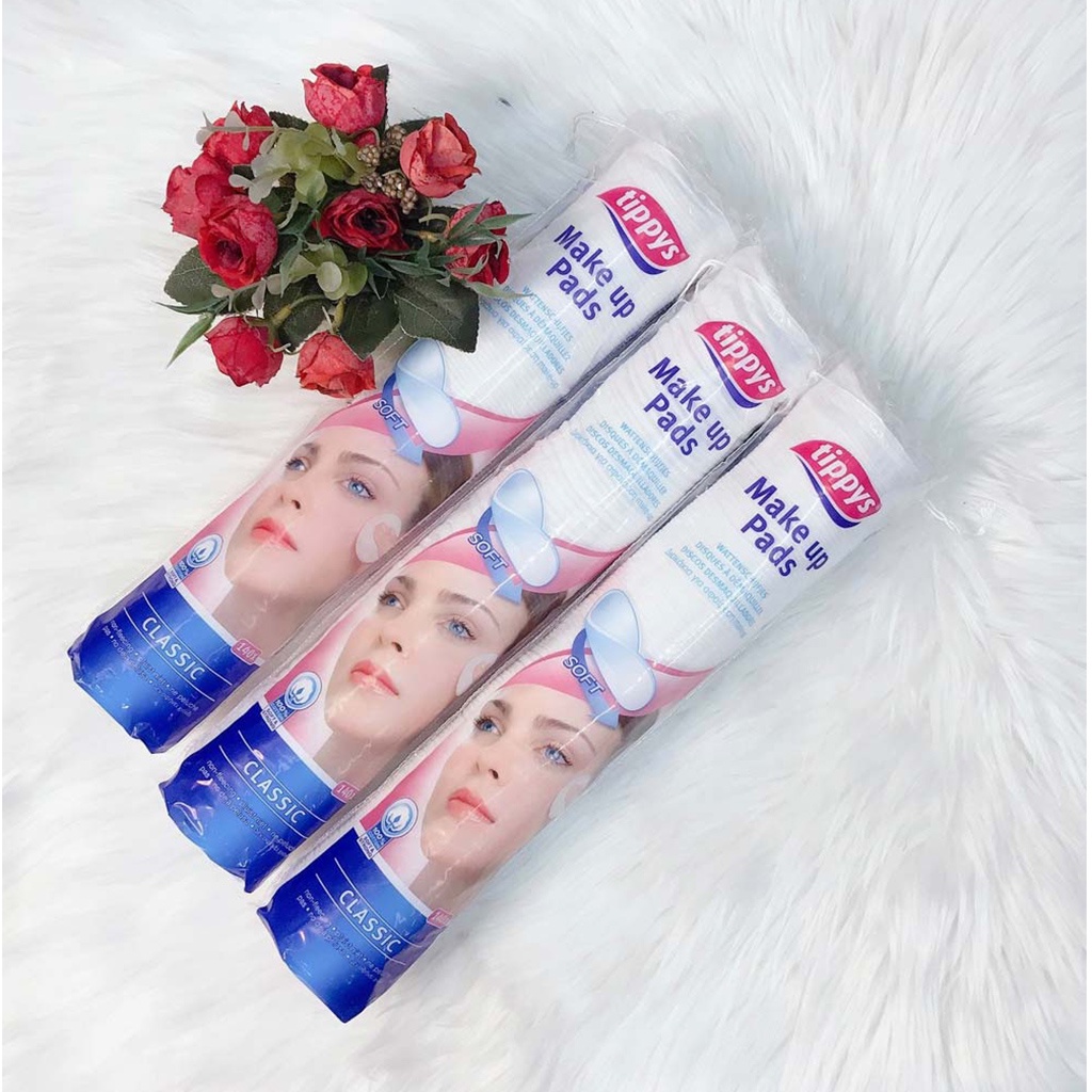 Bông Tẩy Trang Tippys Make Up Pads Classic 140 Miếng của Hà Lan