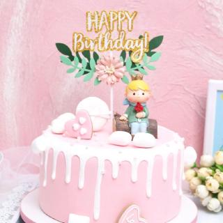Topper HPBD vòng hoa
