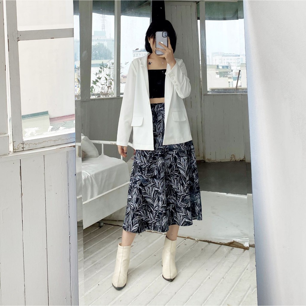 [FOUR6] Chân váy dài nữ họa tiết da báo | BigBuy360 - bigbuy360.vn