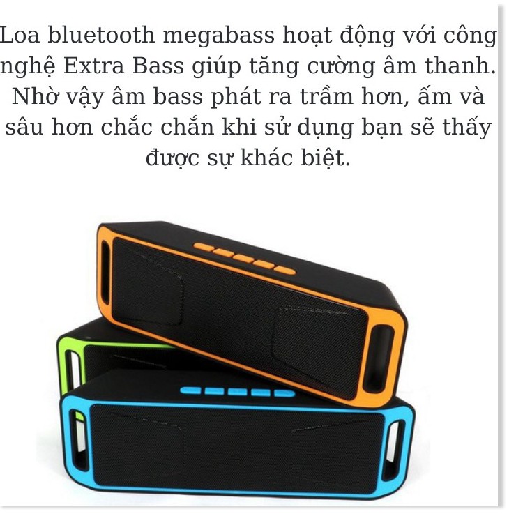 Loa bluetooth S208 loại xịn , loa siêu bass , âm thanh 3D , hỗ trợ bluetooth 4.0 , bảo hành chính hãng