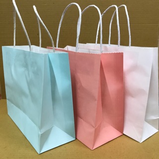 Túi giấy Kraft quai xoắn loại to 30x25x10cm sẵn 3màu