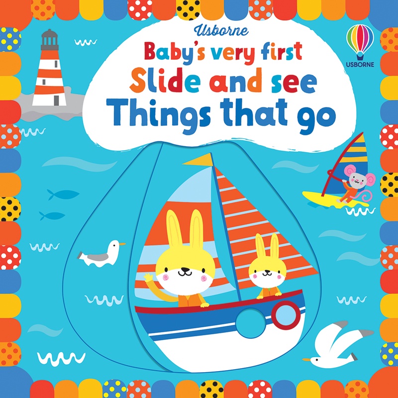 Sách Usborne tương tác trượt - BVF Slide and see Things that go