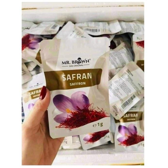 Nhuỵ hoa nghệ tây Saffron Mr. Brown Đức gói 1g, tốt cho sức khoẻ, đẹp da - Shop Viloet