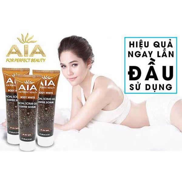 Gel tẩy tế bào da chết cà phê toàn thân AIA Facial Scrub 250ml