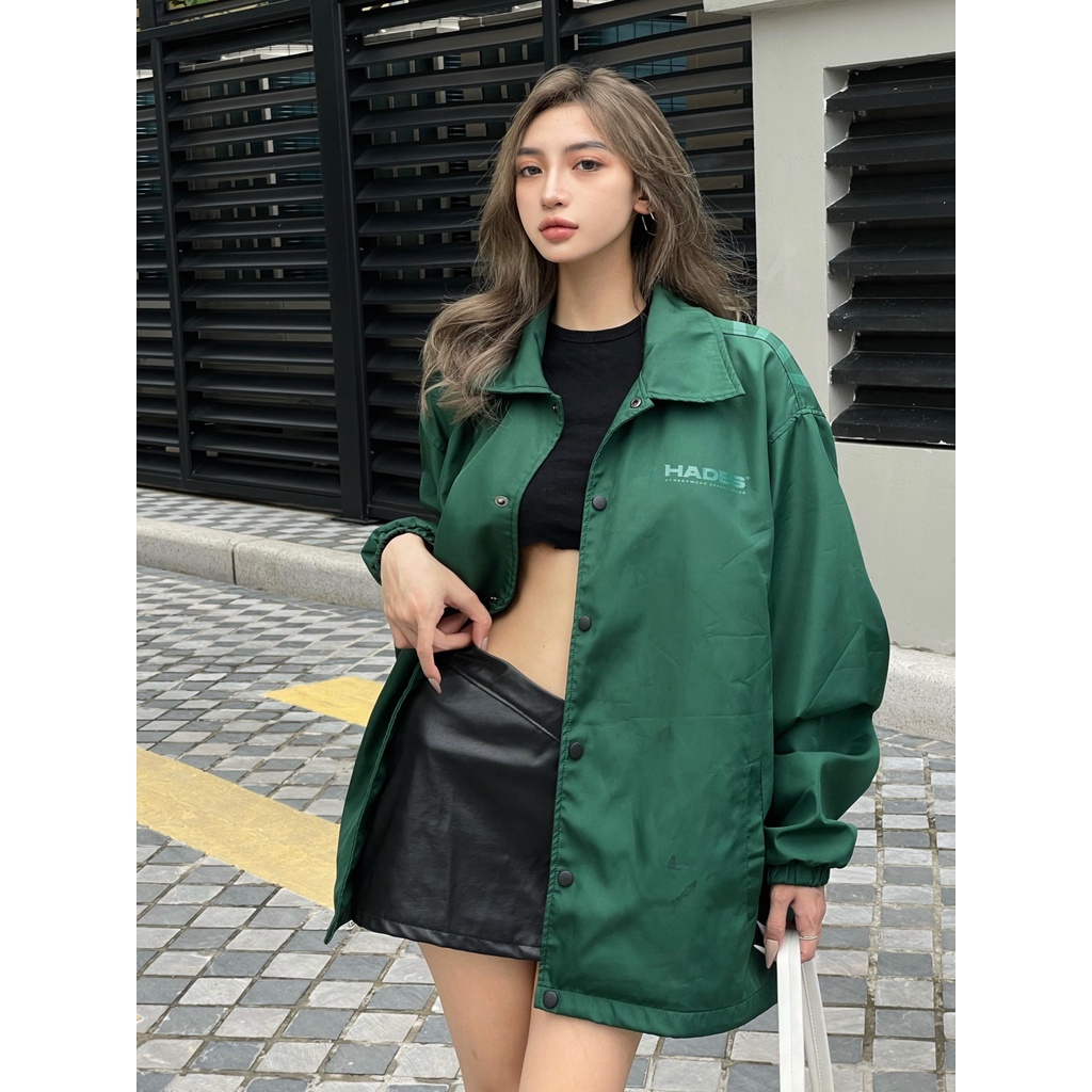 Áo Khoác Vải Dù Unisex OVERFLOW COACH - HADES Brand Chính Hãng