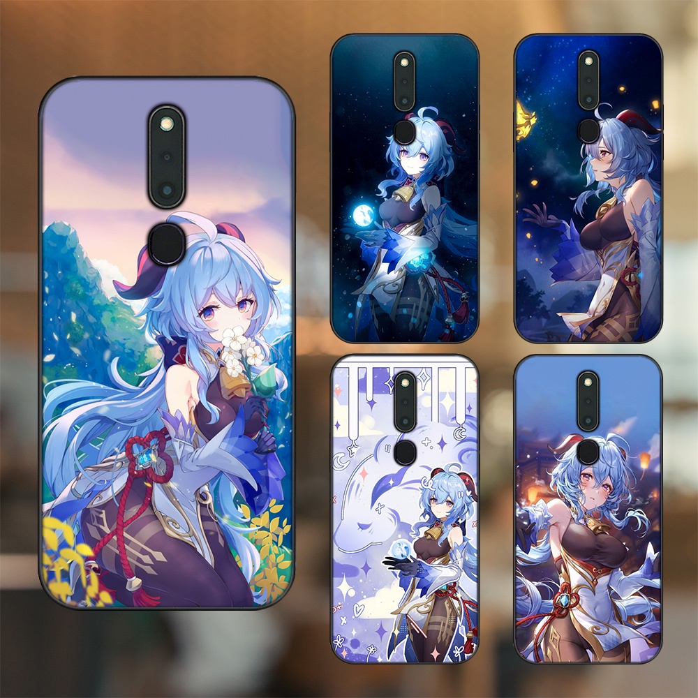Ốp lưng Oppo F11 Pro viền đen in hình Ganyu Genshin Impact