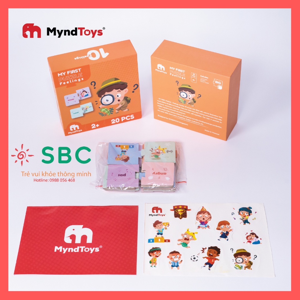 Bộ xếp hình chủ đề cảm xúc cho bé (Ghép cặp phù hợp)  - Đồ Chơi MyndToys Việt Nam