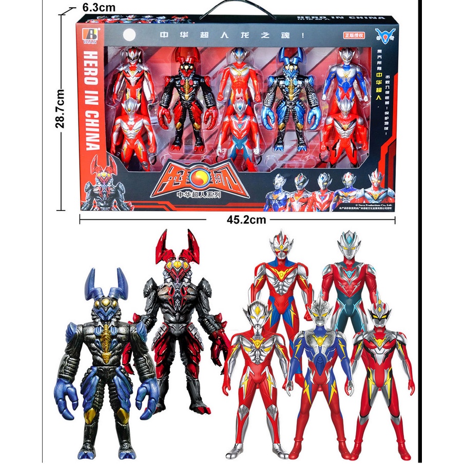 [Hàng mới về] Tổng hợp đồ chơi siêu nhân điện quang Ultraman đủ số lượng kích thước cho bé - Đồ chơi siêu nhân