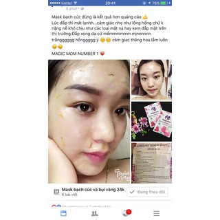 MẶT NẠ BẠCH CÚC & BỤI VÀNG 24K