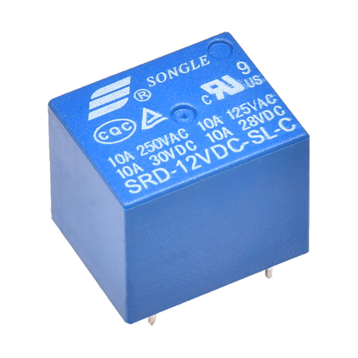 RELAY 12V 10A 5P SRD SONGLE