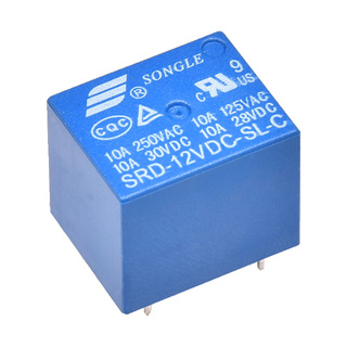 RELAY 12V 10A 5P SRD SONGLE - NTHN