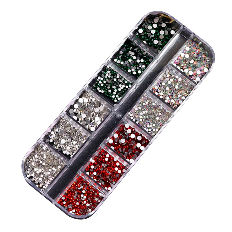 Hạt Đá Pha Lê AB Mặt Phẳng Trang Trí Móng Tay Nghệ Thuật