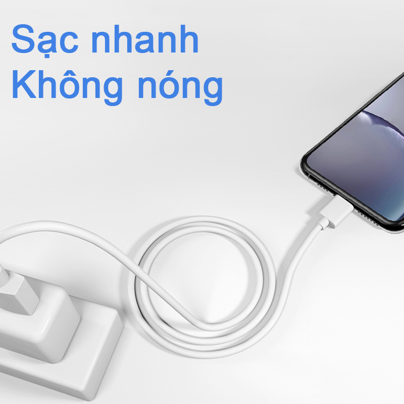 Cáp sạc nhanh an toàn bảo vệ cho Iphone 12 Pro Max 11x8 7 6 tiện dụng