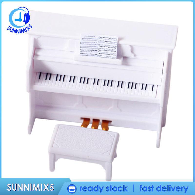 Đàn Piano Mini Cho Nhà Búp Bê Tỉ Lệ 1 / 12 1 / 6