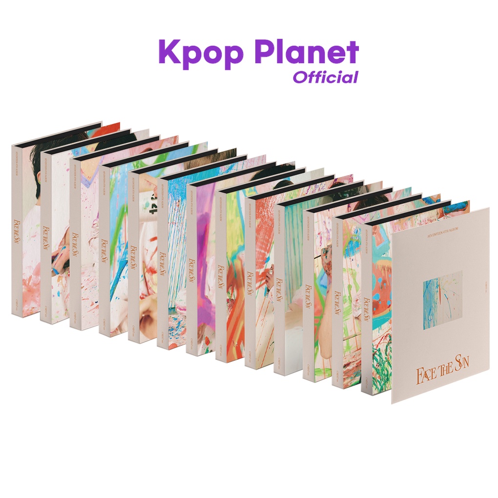 Album thứ 4 KPOP GOODS phiên bản nhãn CARAT Hybe SEVENTEEN FACE THE SUN