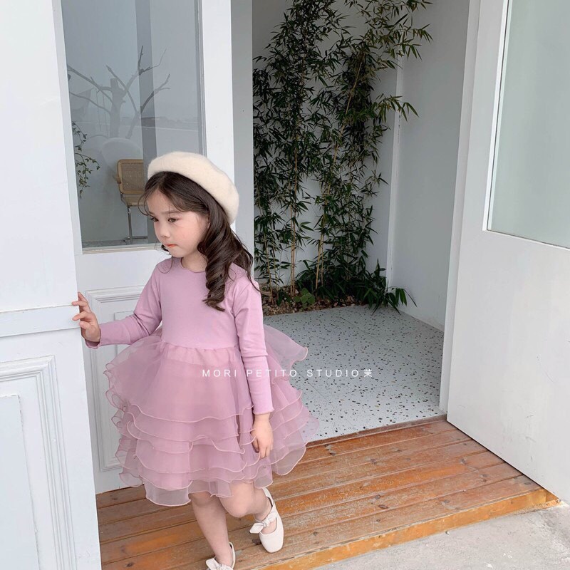 VÁY HỒNG BABY CÔNG CHÚA CHO BG