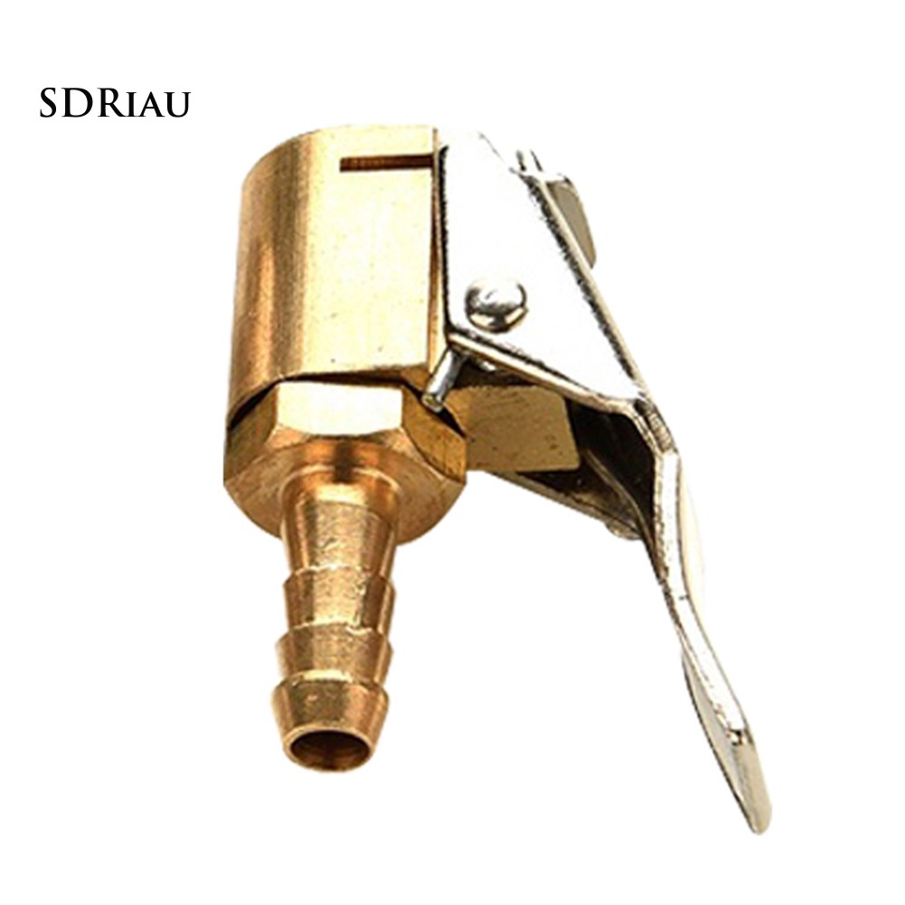 Van bơm lốp xe hơi có kẹp nối ống dẫn khí 6/8mm tiện dụng