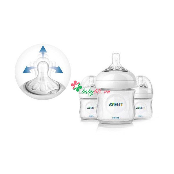 Bình sữa Avent Natural 125ml set 3