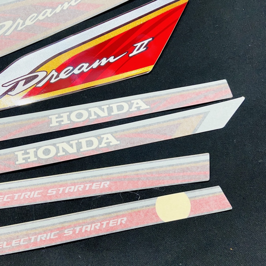 Bộ Tem thái lửa DREAM 3 lớp xịn, Tem hàng đẹp lắp được cả dream thái và dream việt các đời