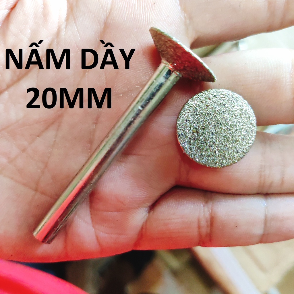 Mũi mài đá ngọc, cán 6mm, đủ hình/ đủ size