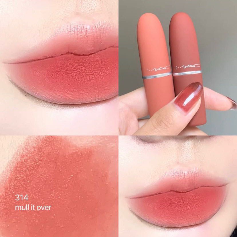 SON MAC Powder Kiss Lipstick 3g BẢN LIMITED VỎ ĐỎ  FULL SZIE-HÀNG SIÊU HOT 2021