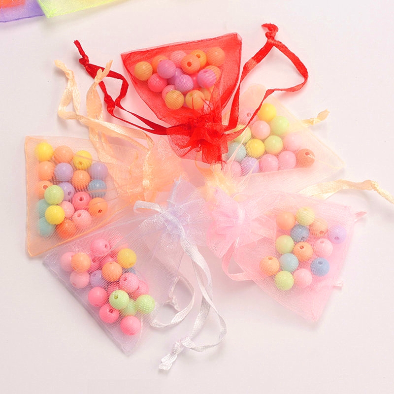 Bộ 10 túi lưới Organza đựng trang sức/quà tặng đẹp mắt kích thước 13x18cm