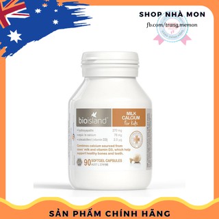 Bioisland canxi milk, canxi sữa cho bé của úc, canxi bioisland cho bé 90 viên