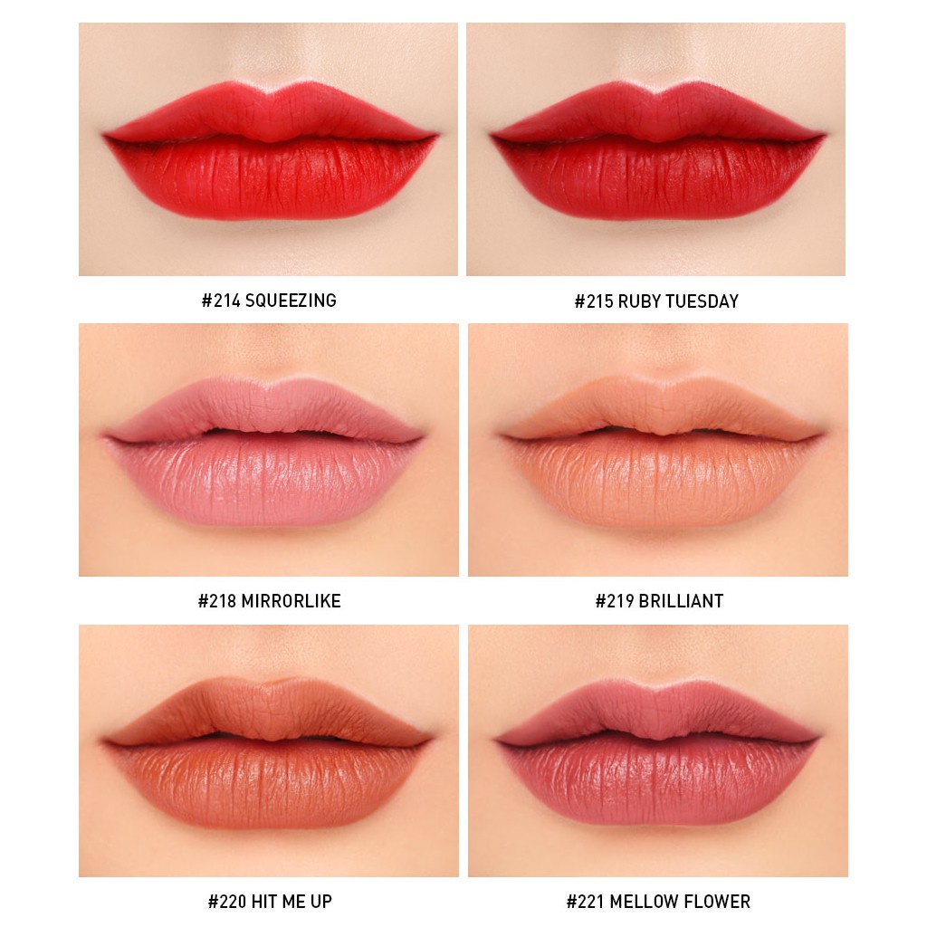 Son Thỏi lì 3CE 3,5g Red Recipe Mood Recipe Matte Lip Color Chính hãng Date 2024