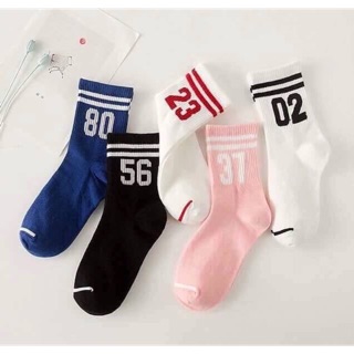 Tất vớ hai sọc số cổ cao