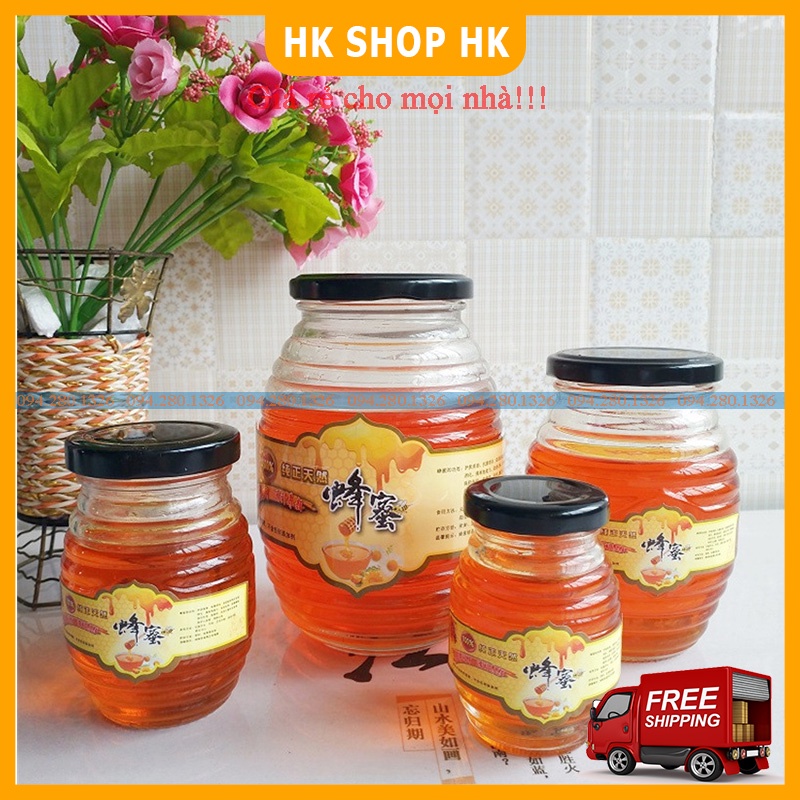 [Ship siêu rẻ] HŨ THỦY TINH CHƯNG YẾN, LÀM SỮA CHUA, ĐỰNG TINH BỘT, GIA VỊ, TRÀ HOA CÁC KÍCH THƯỚC