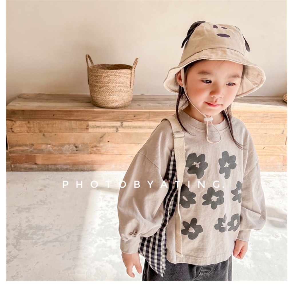 Áo Sweater Mỏng Dáng Rộng Tay Dài Phong Cách Nhật Hàn Dễ Thương Thời Trang Mùa Thu 2022 Cho Bé Gái
