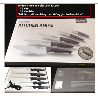 Bộ dao 6 món LOCK & LOCK  CKK101S01 cao cấp