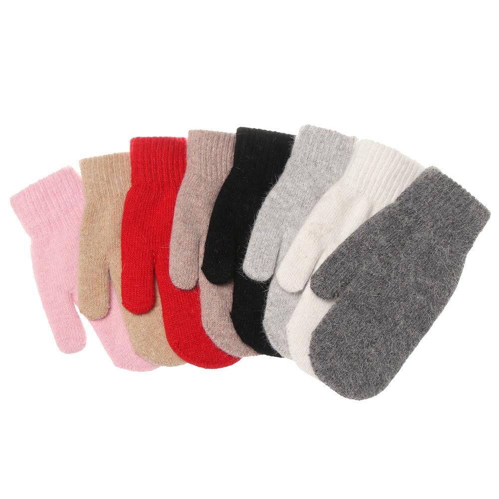 MOILYVN Găng Tay Lông Thỏ Mềm Mại Cho Nữ