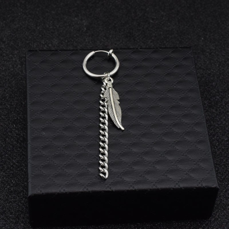 Khuyên tai titan không gỉ, unisex