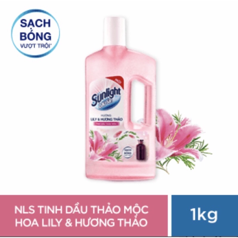 Nước lau sàn Sunlight 1kg đủ màu