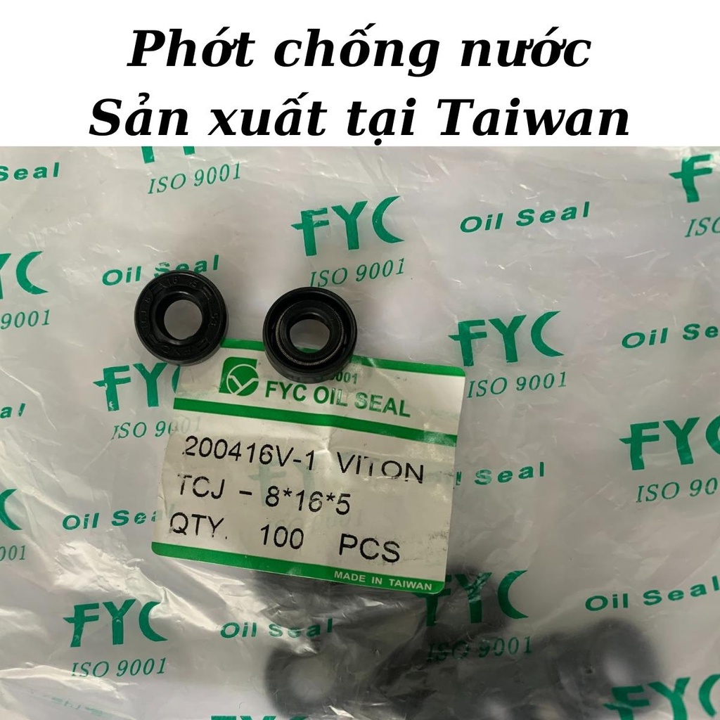 Phớt cao su chặn nước trong lưỡi dao xay máy sinh tố công nghiệp, sản phẩm của FYC, sản xuất tại Taiwan