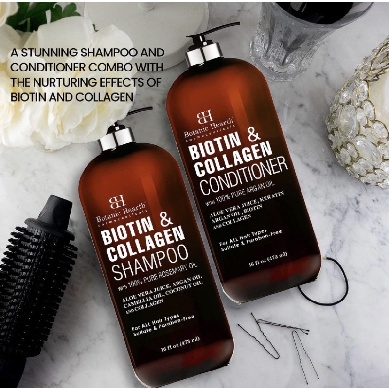 Bộ dầu gội + xả BOTANIC HEARTH Argan Oil Shampoo and Conditioner 473ml/chai USA